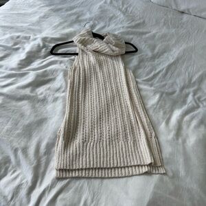 Hollister Cream Knit Sweater Vest
